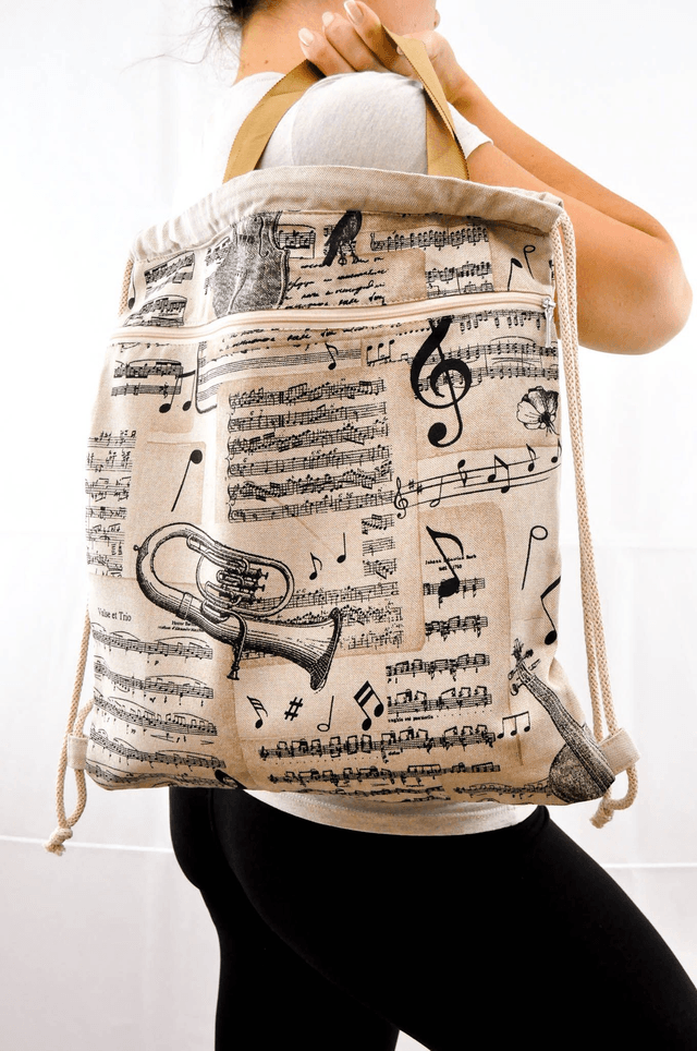 Classical Music Print Backpack