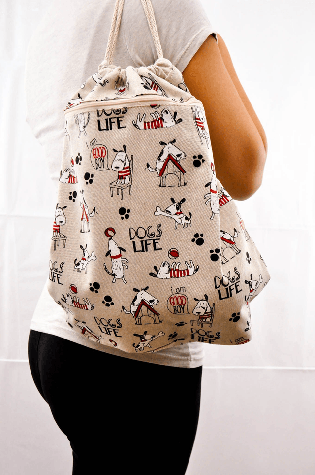 Dogs Life Print Backpack