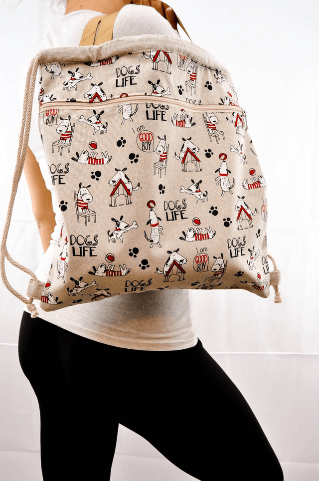 Dogs Life Print Backpack