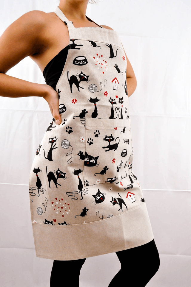 Stylish Cat Apron