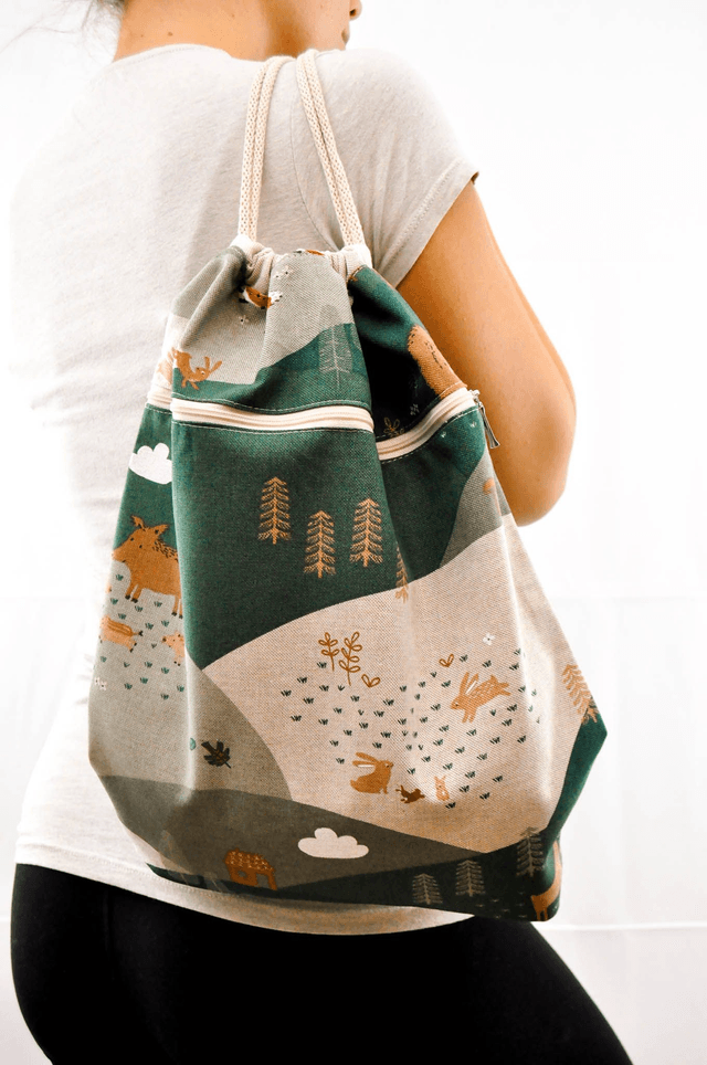 Forest Animals Print Backpack