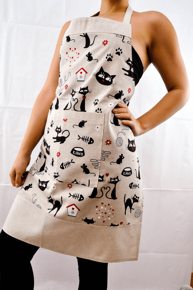 Stylish Cat Apron